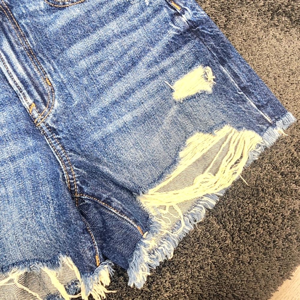 American Eagle Cut Off Denim Shorts Size 0‎ - Picture 6 of 9